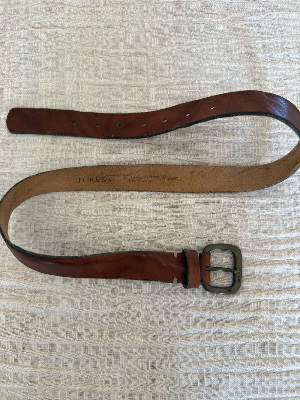🤎 Rustic J.Crew Genuine Italian 
Leather Belt - Size S 🕰️ - Picture 8 of 16